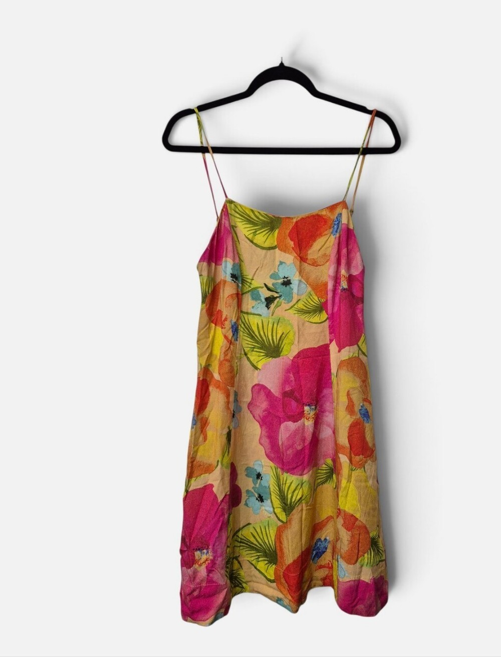 FARM Rio Vibrant Soft Cotton Floral Slip Mini Dress XS